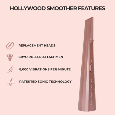 Hollywood Smoother, Replacement Heads- Rose Gold - Image 2