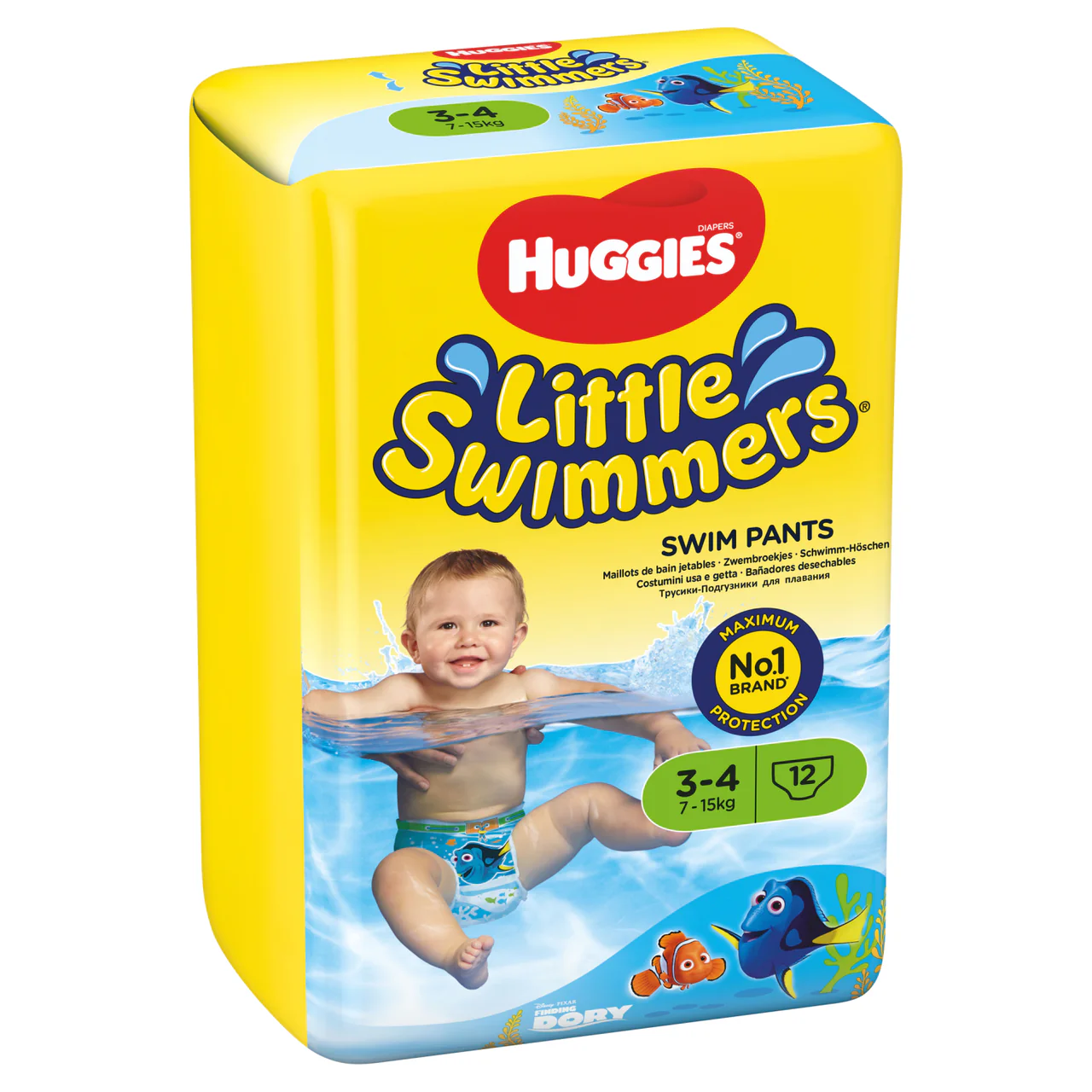 Huggies Little Swimmers Swim Nappies Size 3-4 12 Pack - Image 2