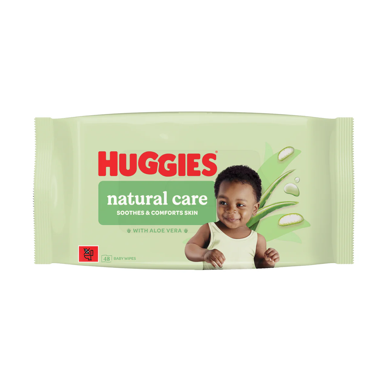 Huggies Natural Care Plastic Free Baby Wipes 48 Wipes
