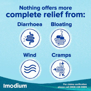 Imodium Dual Action Relief 12 Tablets - Image 3