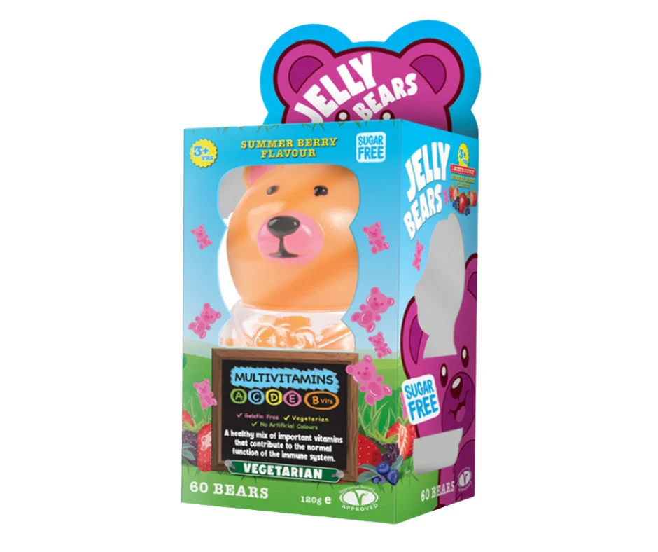 Jelly Bear Multivitamin Jar 60 Gummies