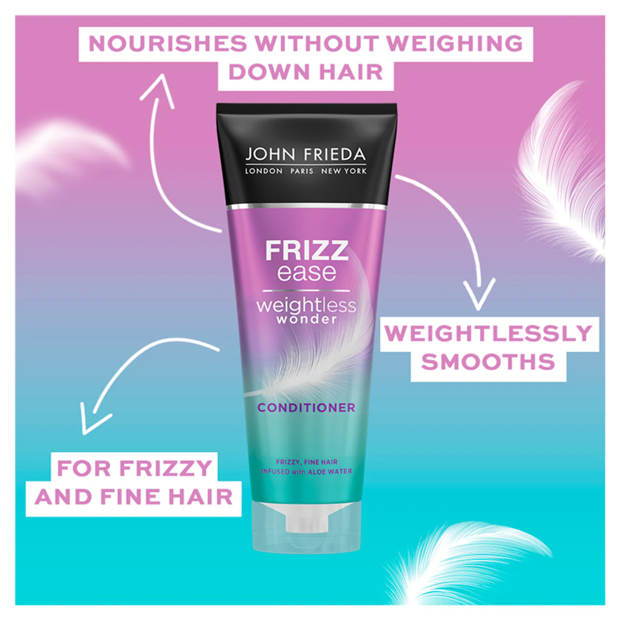 John Frieda Frizz Ease Weightless Wonder Conditioner 250ml - Image 2