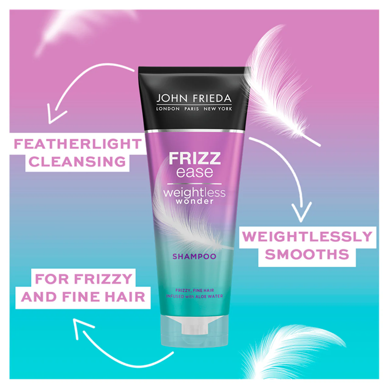 John Frieda Frizz Ease Weightless Wonder Shampoo 250ml - Image 2