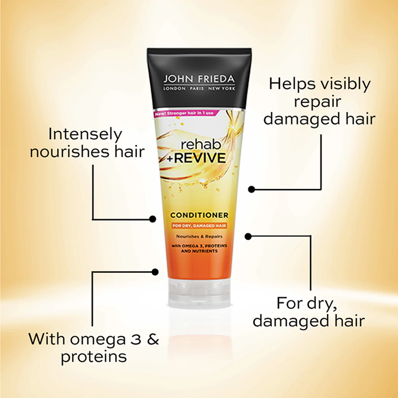 John Frieda Rehab & Revive Conditioner 250ml - Image 4