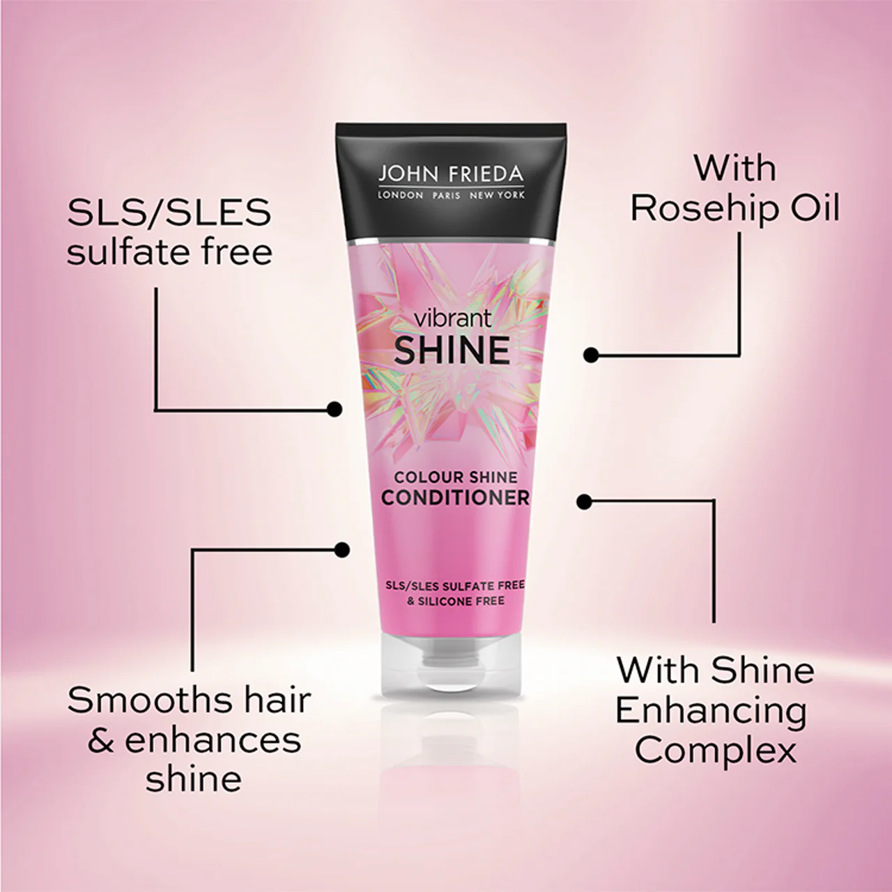 John Frieda Vibrant Shine Conditioner 250ml - Image 2