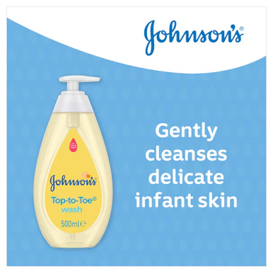 Johnson's Top-To-Toe Wash 500ml - Image 3