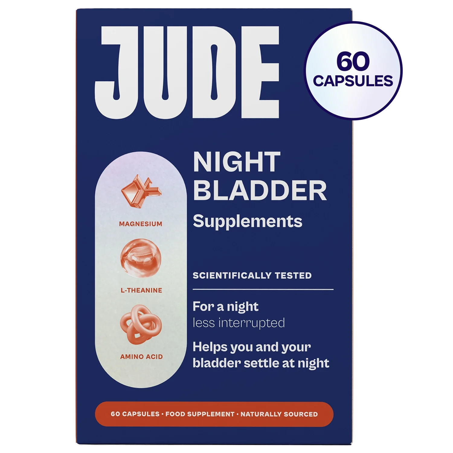 Jude Night Bladder Supplements 60 Capsules