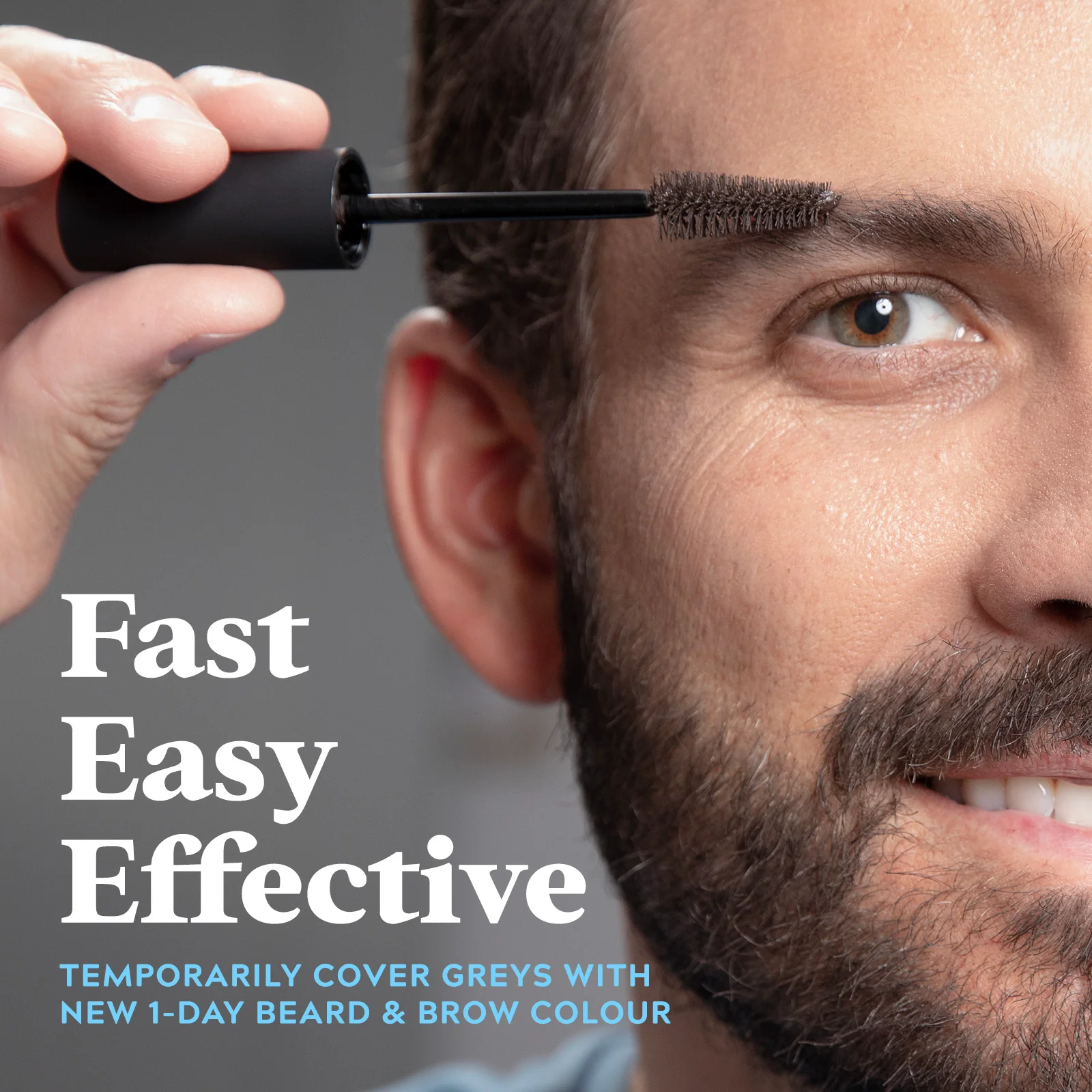 Just For Men 1-Day Beard & Brow Colour Real Black 9ml - Image 3