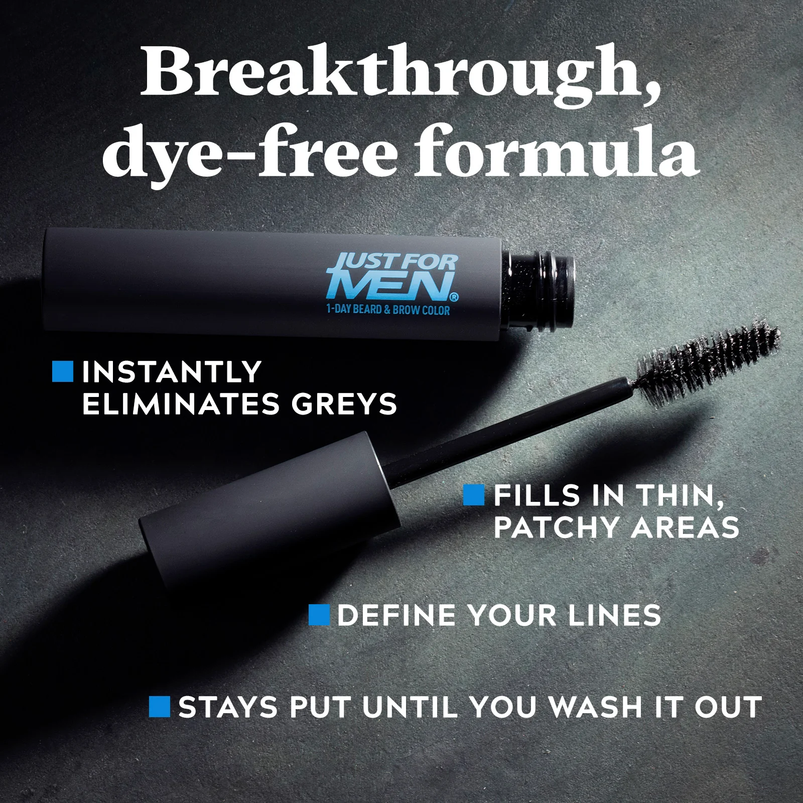 Just For Men 1-Day Beard & Brow Colour Real Black 9ml - Image 4