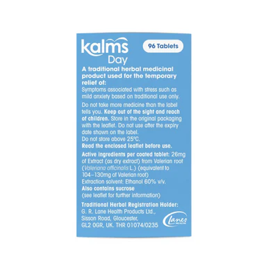 Kalms Day 96 Tablets - Image 3