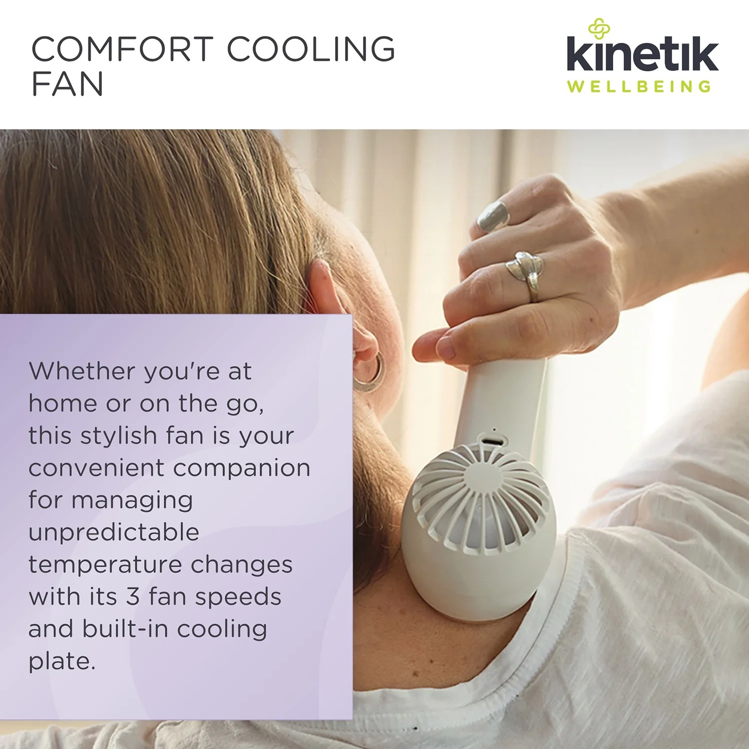 Kinetik Wellbeing Comfort Cooling Fan - Image 6