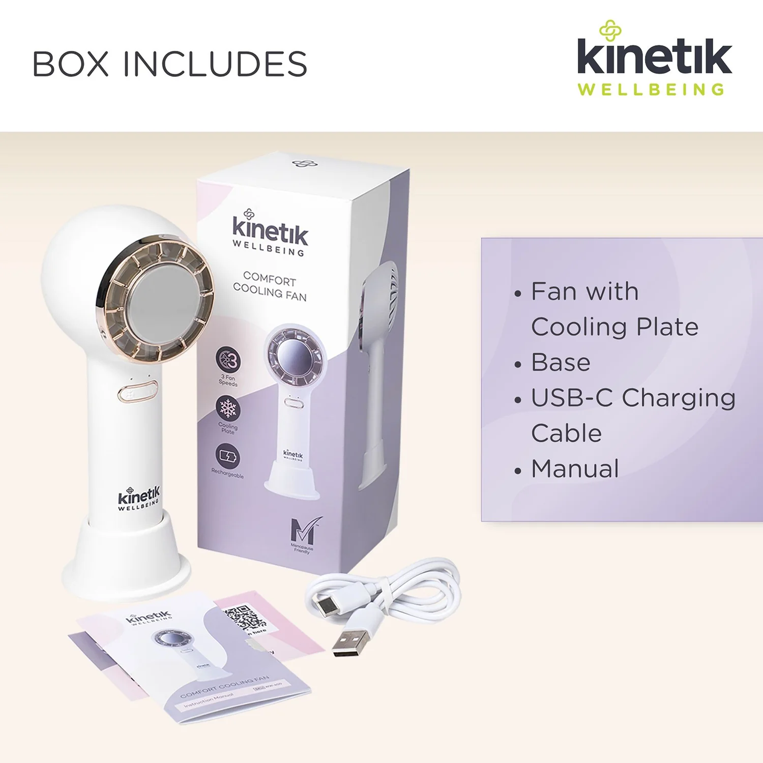 Kinetik Wellbeing Comfort Cooling Fan - Image 7