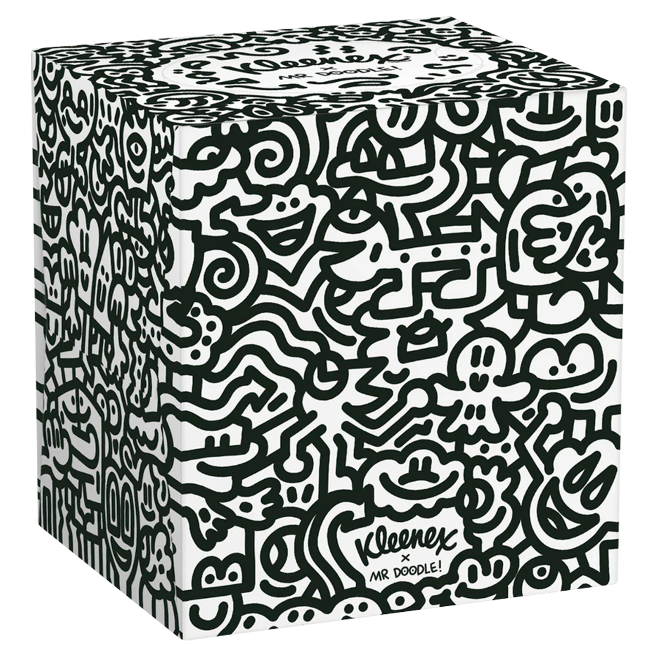 Kleenex Mr Doodle Limited Edition Cube Box 48 Tissues