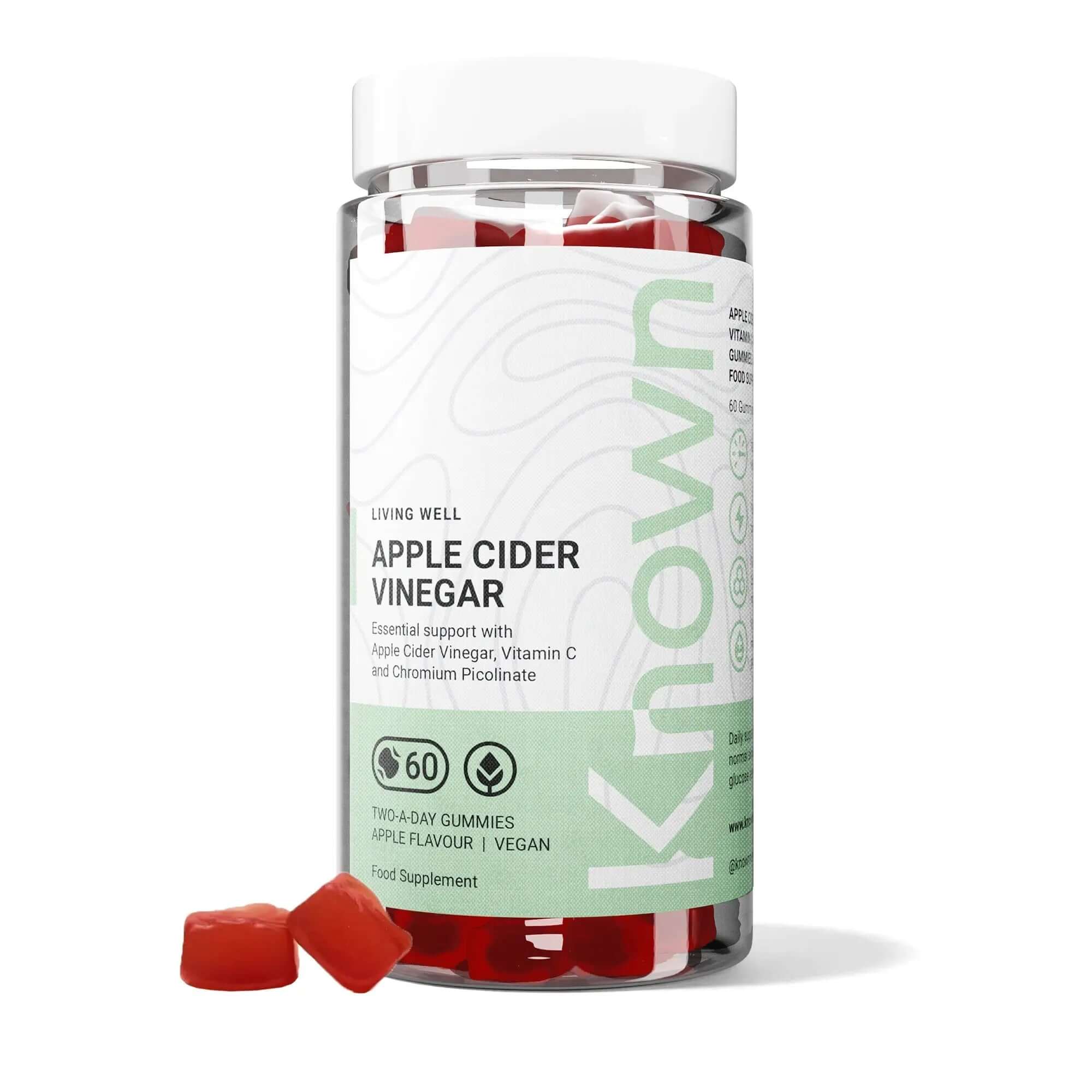 Known Nutrition Apple Cider Vinegar 60 Gummies
