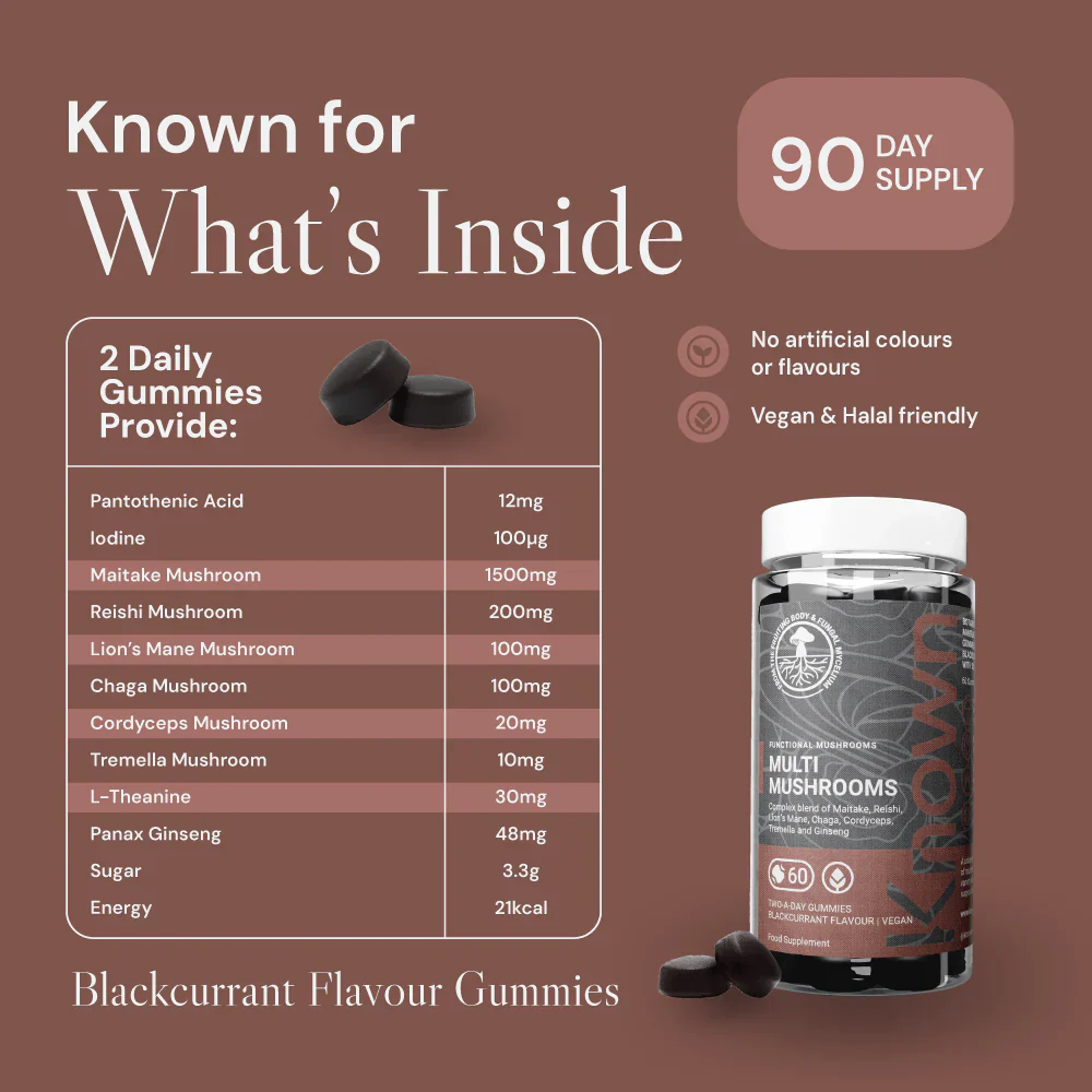 Known Nutrition Multi Mushrooms 60 Gummies - Image 6