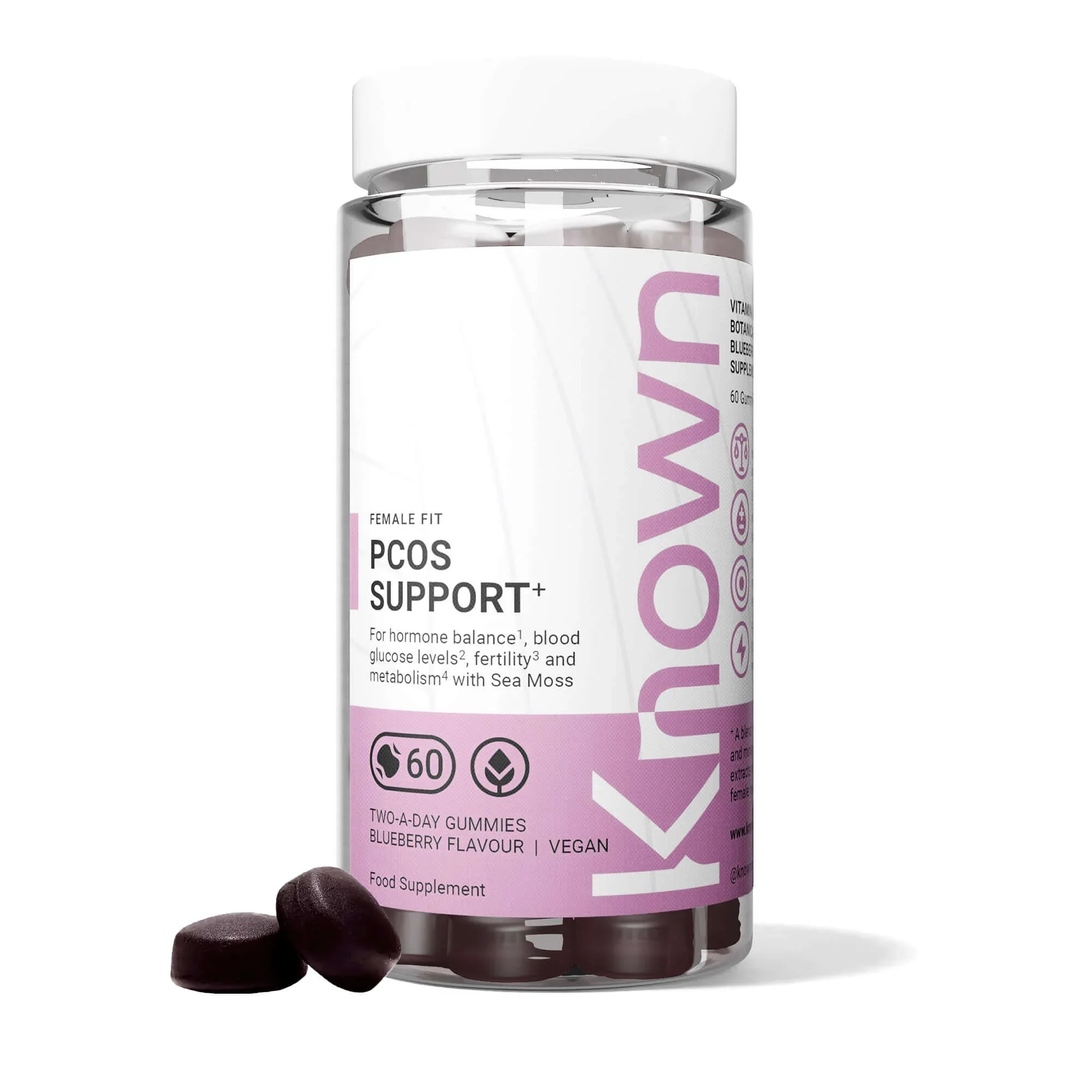 Known Nutrition PCOS Support 60 Gummies