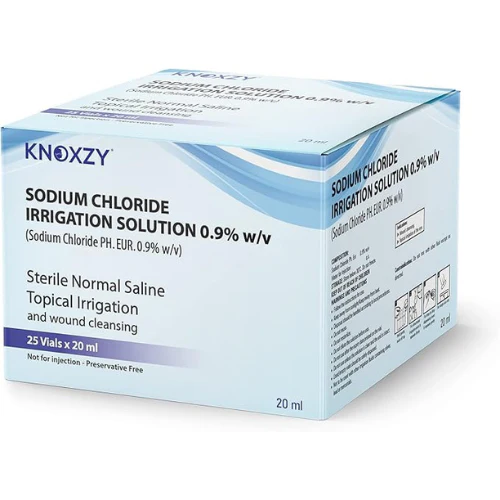 Knoxzy Sodium Chloride Irrigation Solution 0.9% 20ml x25 Vials