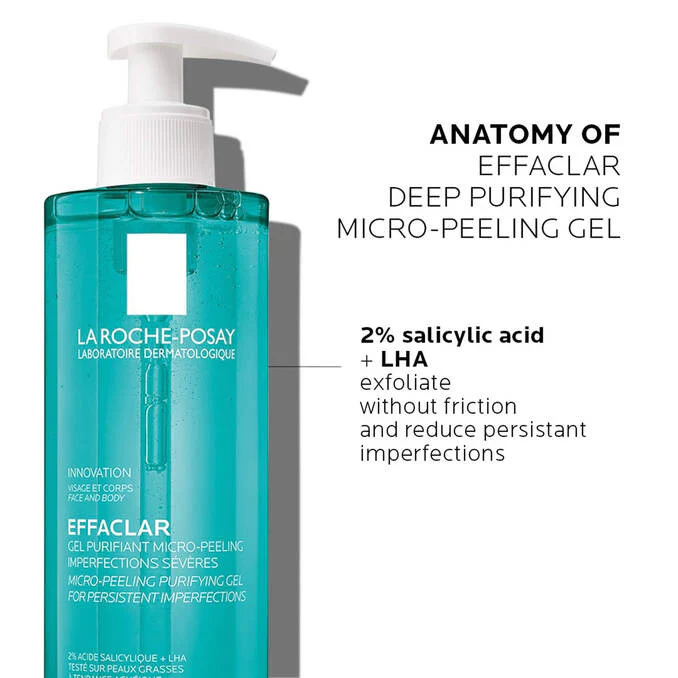 La Roche Posay Effaclar Micro Peeling Purifying Gel Cleanser 400ml - Image 2