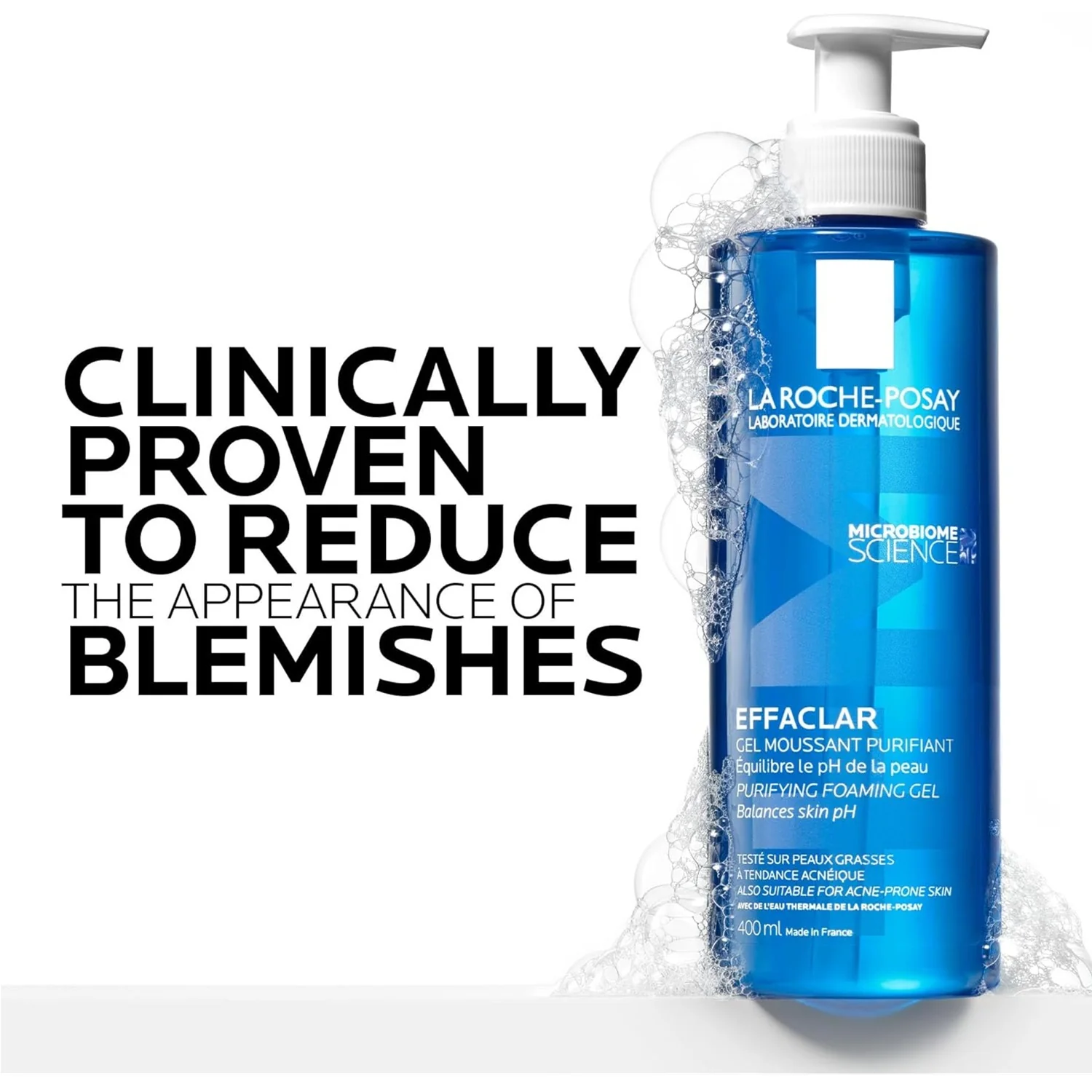 La Roche Posay Effaclar Purifying Foaming Gel Cleanser 400ml - Image 3