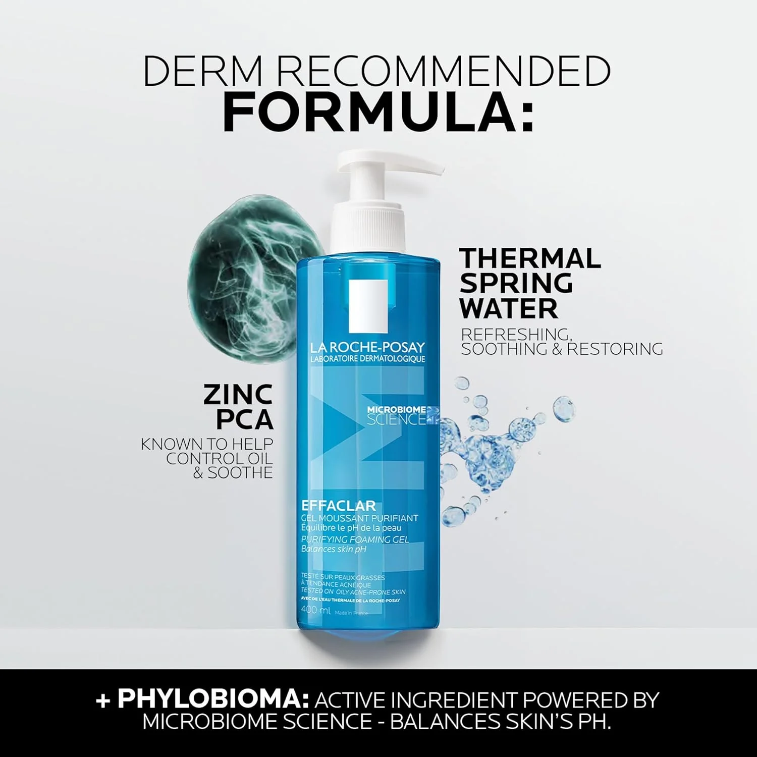 La Roche Posay Effaclar Purifying Foaming Gel Cleanser 400ml - Image 4