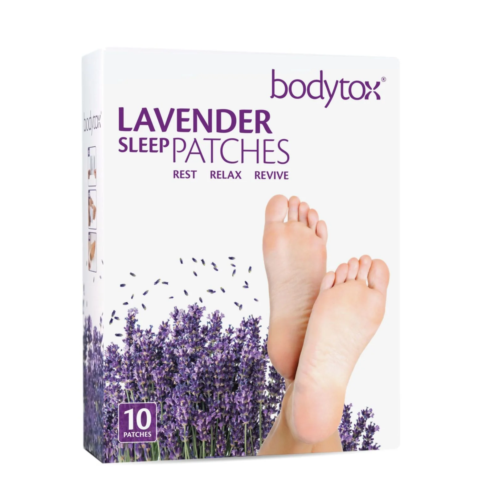 Lavender Sleep Foot Patches Box of 10