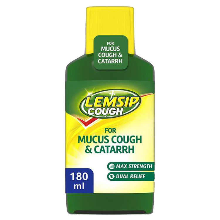 Lemsip Cough For Mucus Cough & Cattarh 180ml