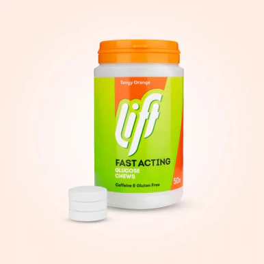Lift Glucose Chews Orange Jar 50