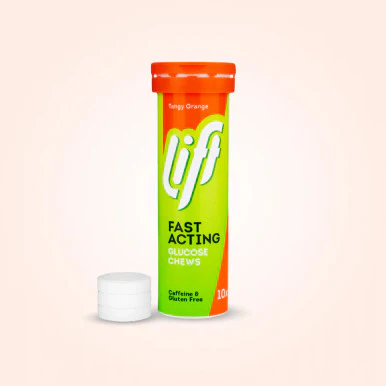 Lift Glucose Chews Orange Tube 10