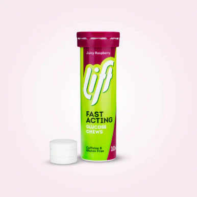 Lift Glucose Chews Raspberry Tube 10