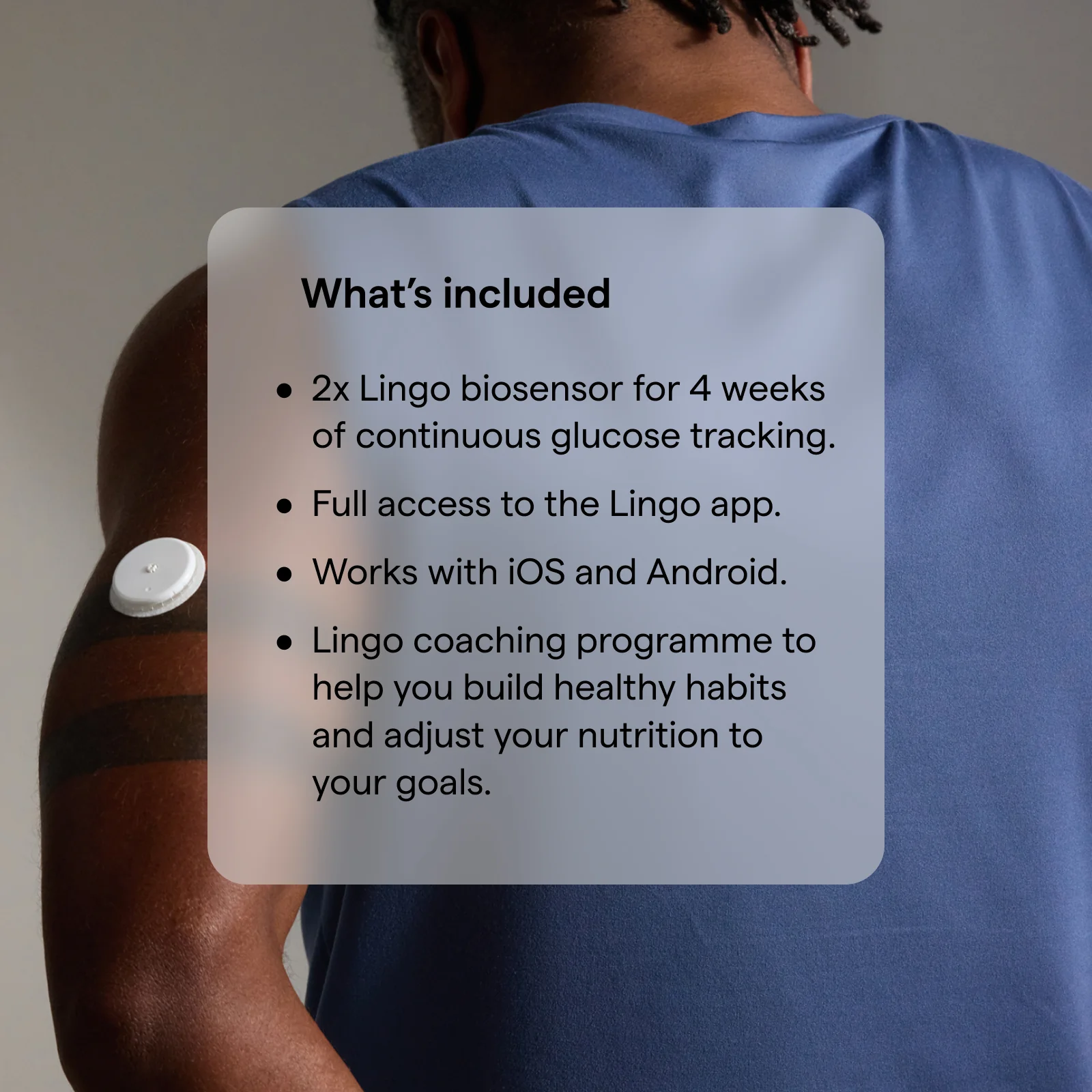 Lingo by Abbot 2-week Continuous Glucose Monitor & App - Wearable Glucose Tracker - Image 7