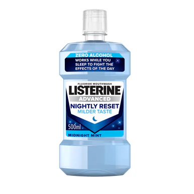 Listerine Advanced Nightly Reset Mouthwash Midnight Mint 500ml - Image 3
