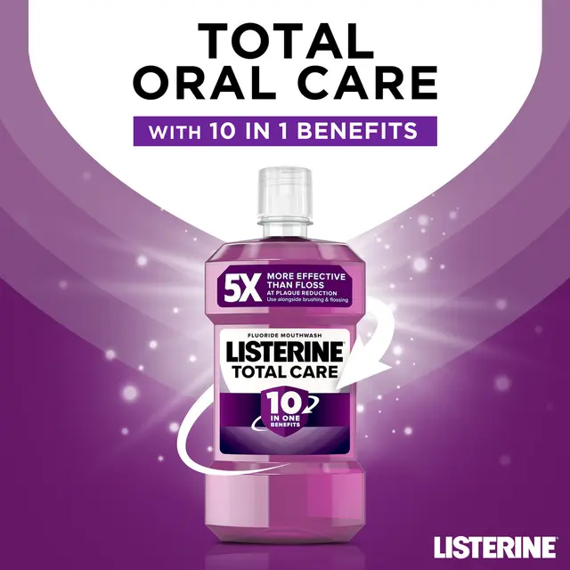 Listerine Total Care Mouthwash Clean Mint 500ml - Image 2