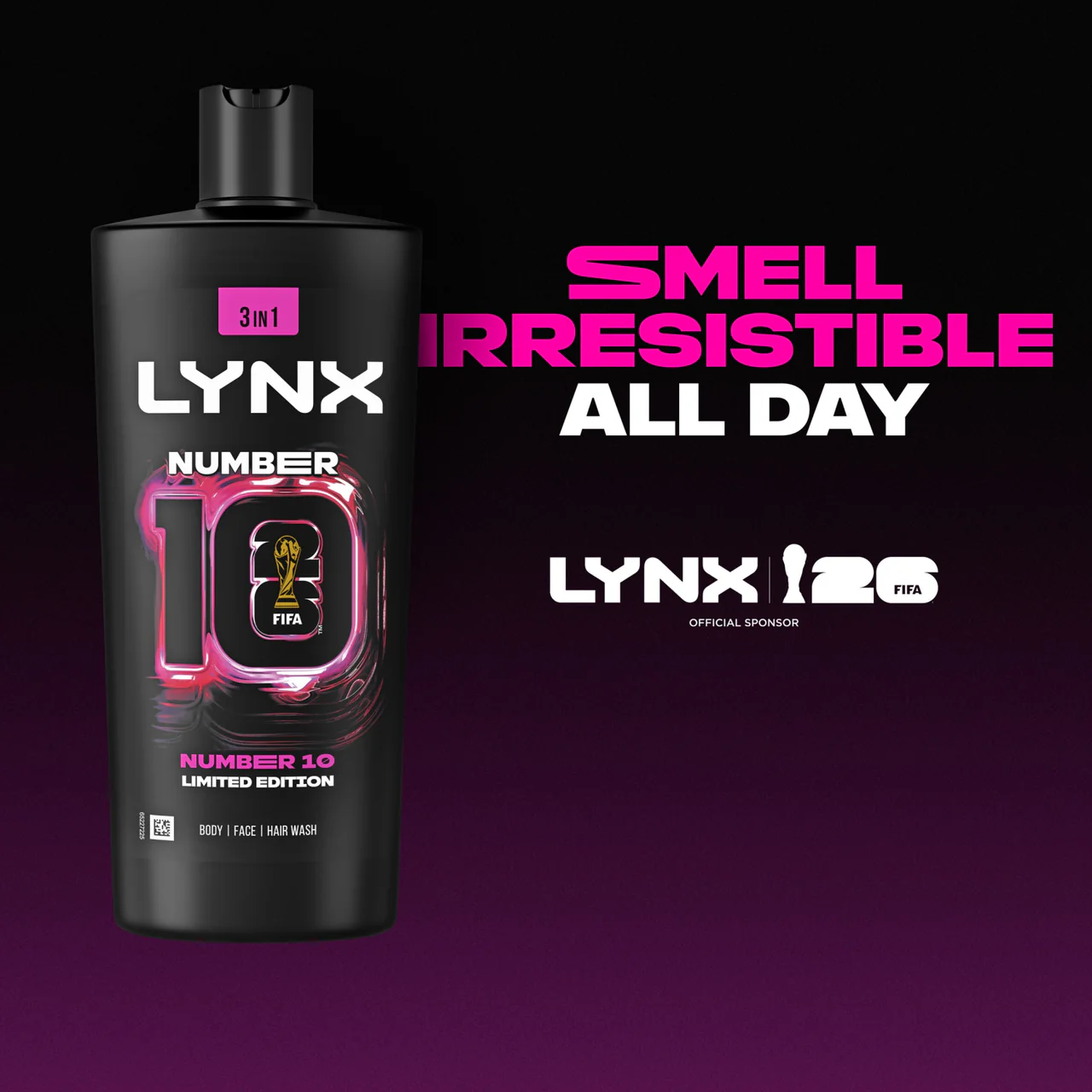 Lynx 3in1 Shower Gel Number 10 700ml - Image 3