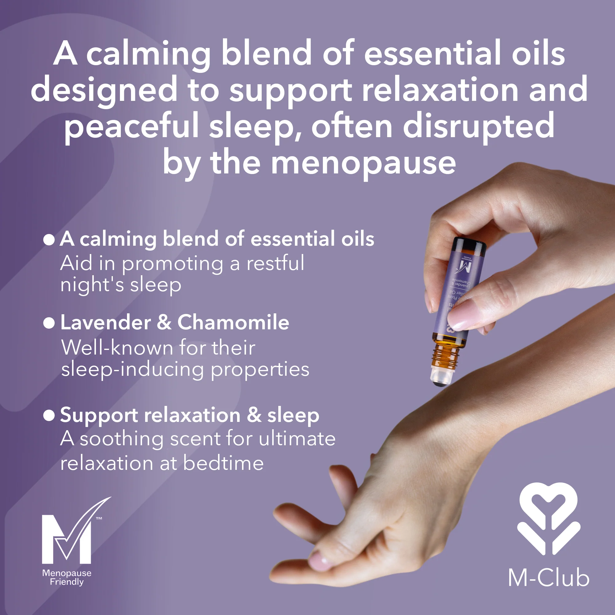 M-Club Restful Nights Pulse Point Roller Oil 8ml - Image 3