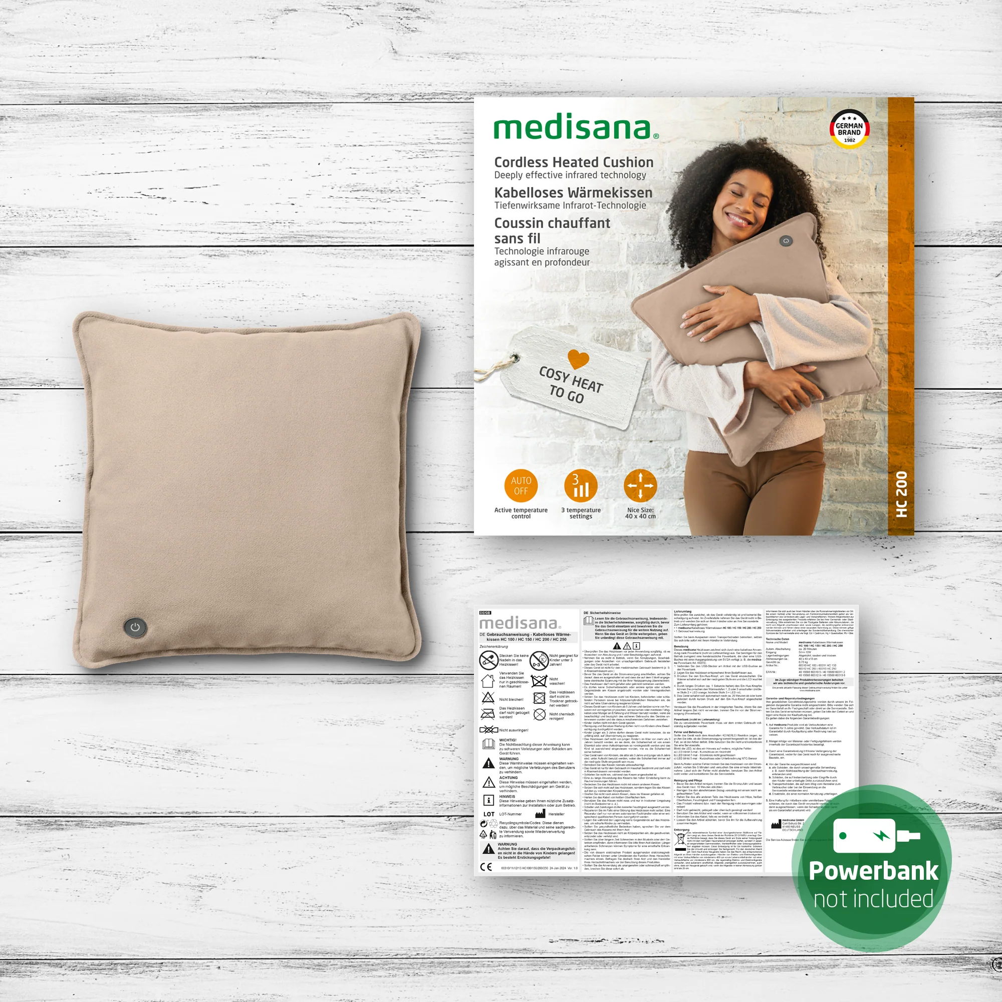 Medisana HC 200 Heated Cushion Line Sand - Image 3
