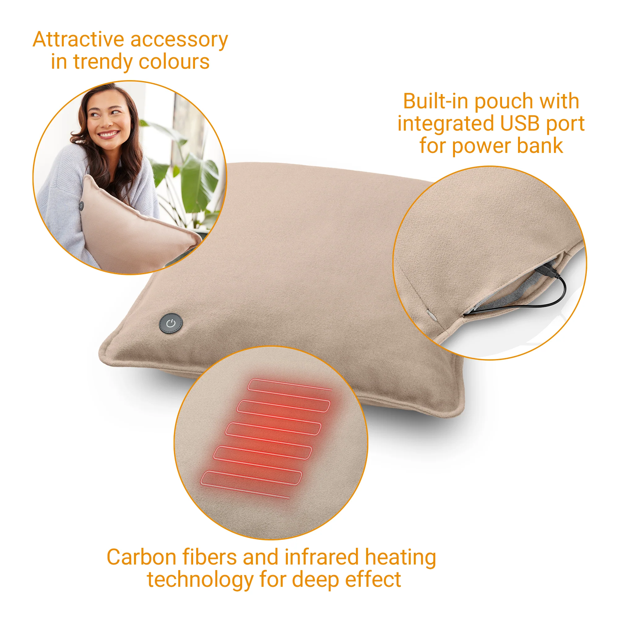 Medisana HC 200 Heated Cushion Line Sand - Image 5