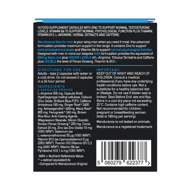 Mendurance Max Supplement For Men 10 Capsules - Image 6