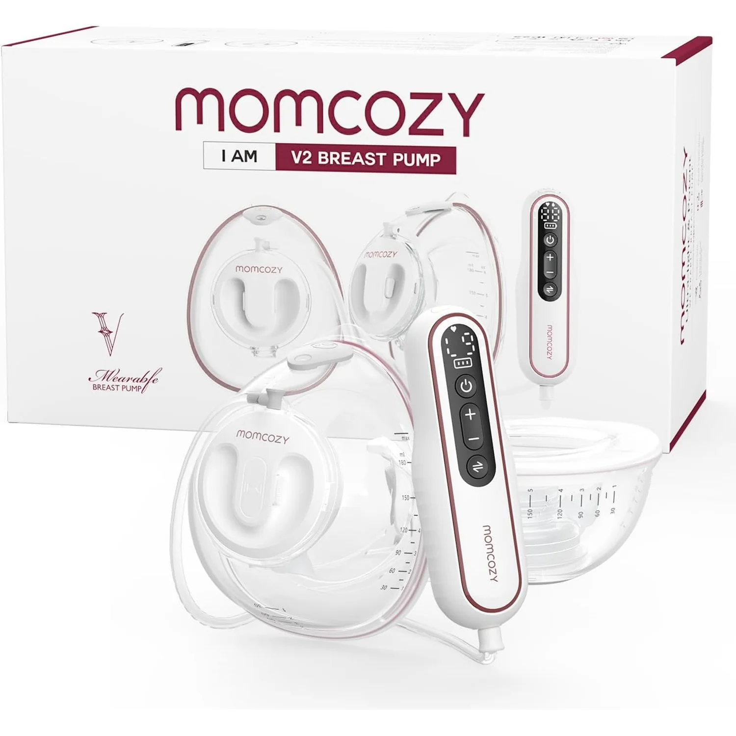 Momcozy V2 Ultra-Light Electric & Hands Free Breast Pump
