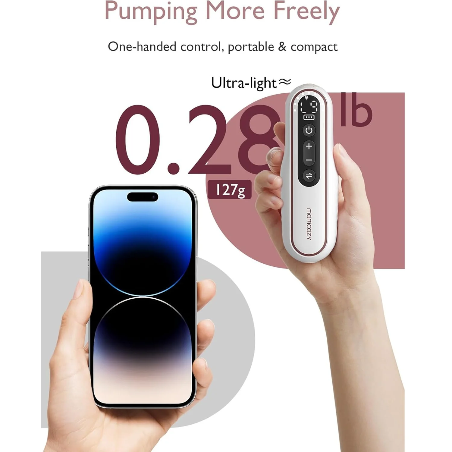 Momcozy V2 Ultra-Light Electric & Hands Free Breast Pump - Image 4