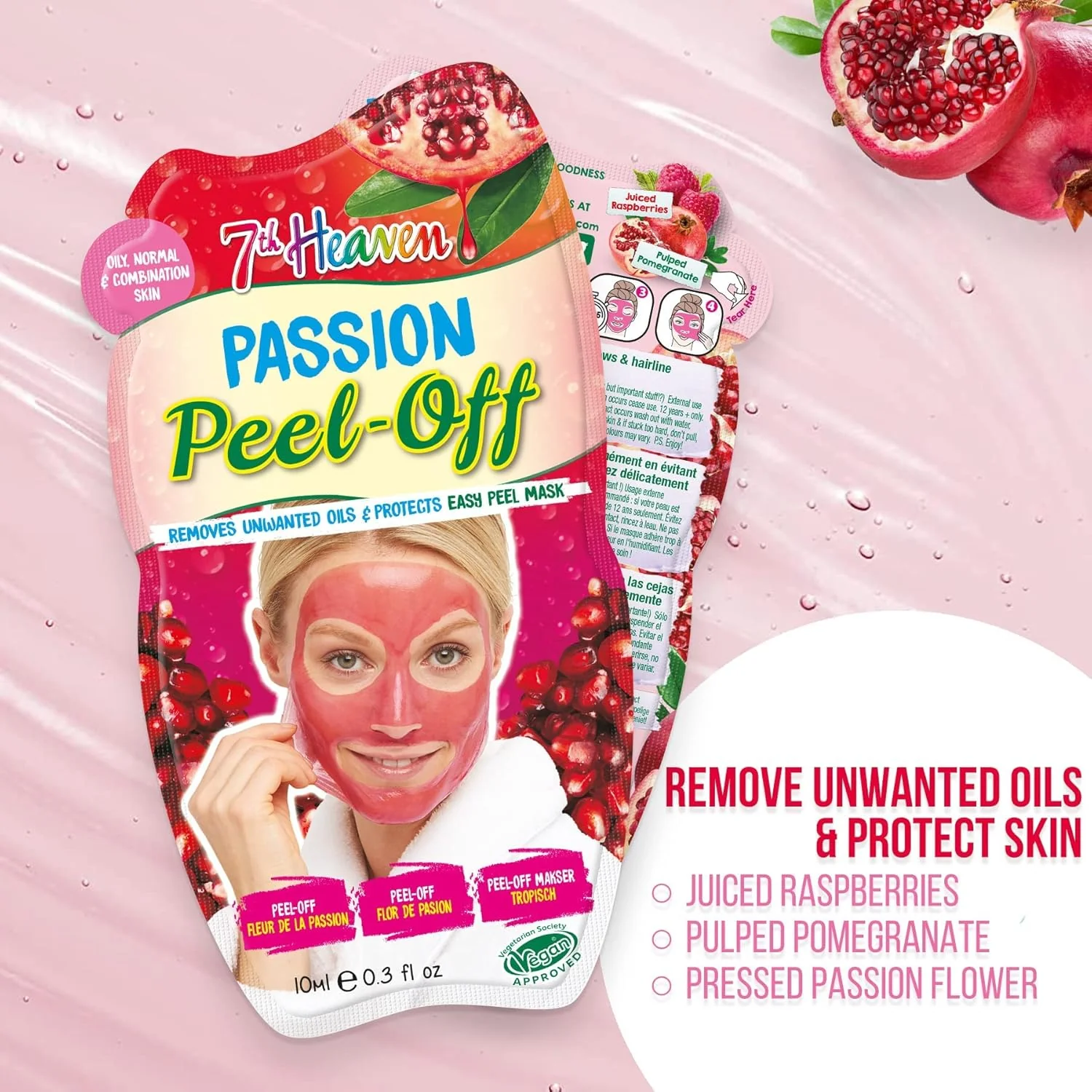 Montagne Jeunesse Passion Peel-Off Face Mask with Vitamin C 10ml - Image 2