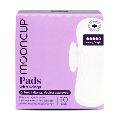 Mooncup Pads with Wings Heavy / Night 10 Pads