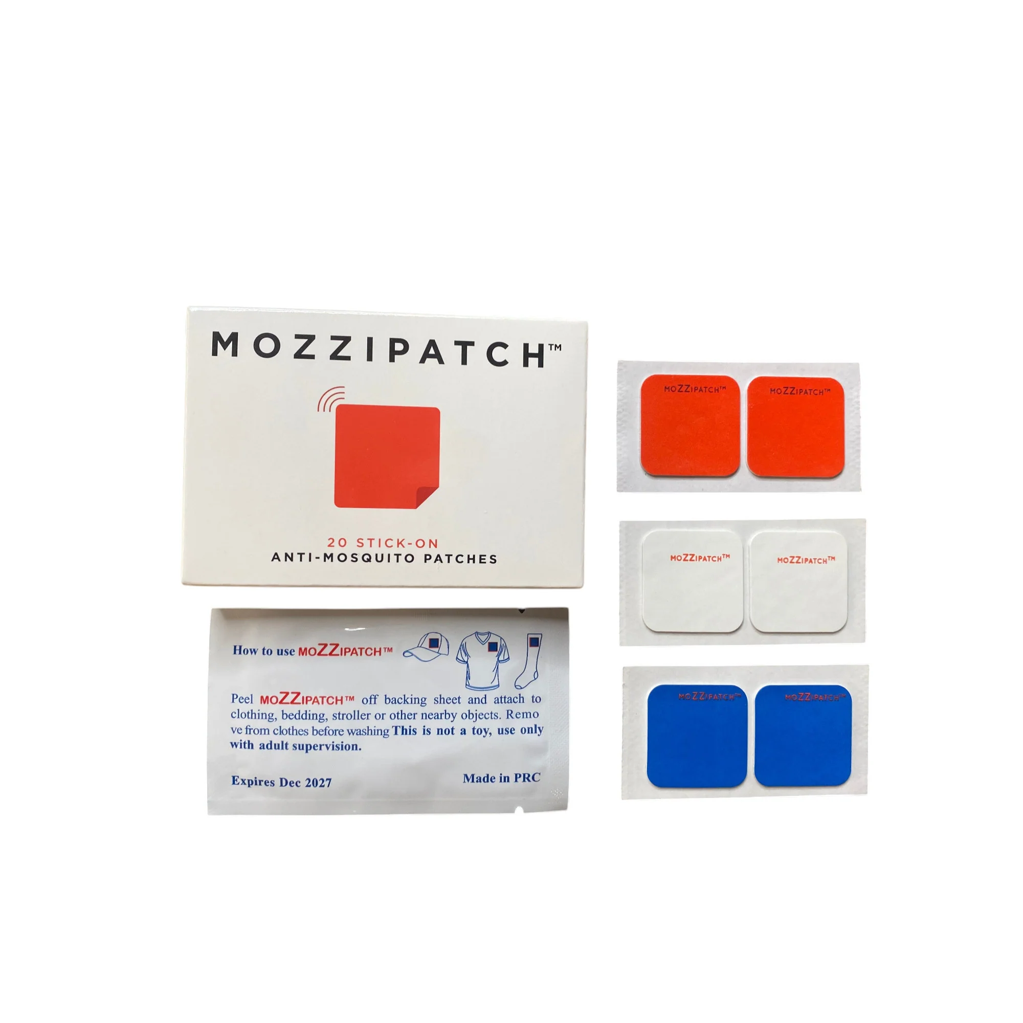 Mozzipatch 20 Stick-On Anti-Mosquito Patches 20's