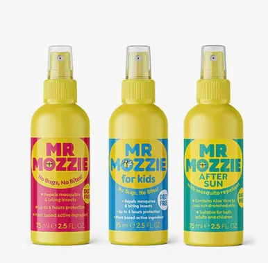 Mr Mozzie Three Piece Travel Set Including Case 75ml