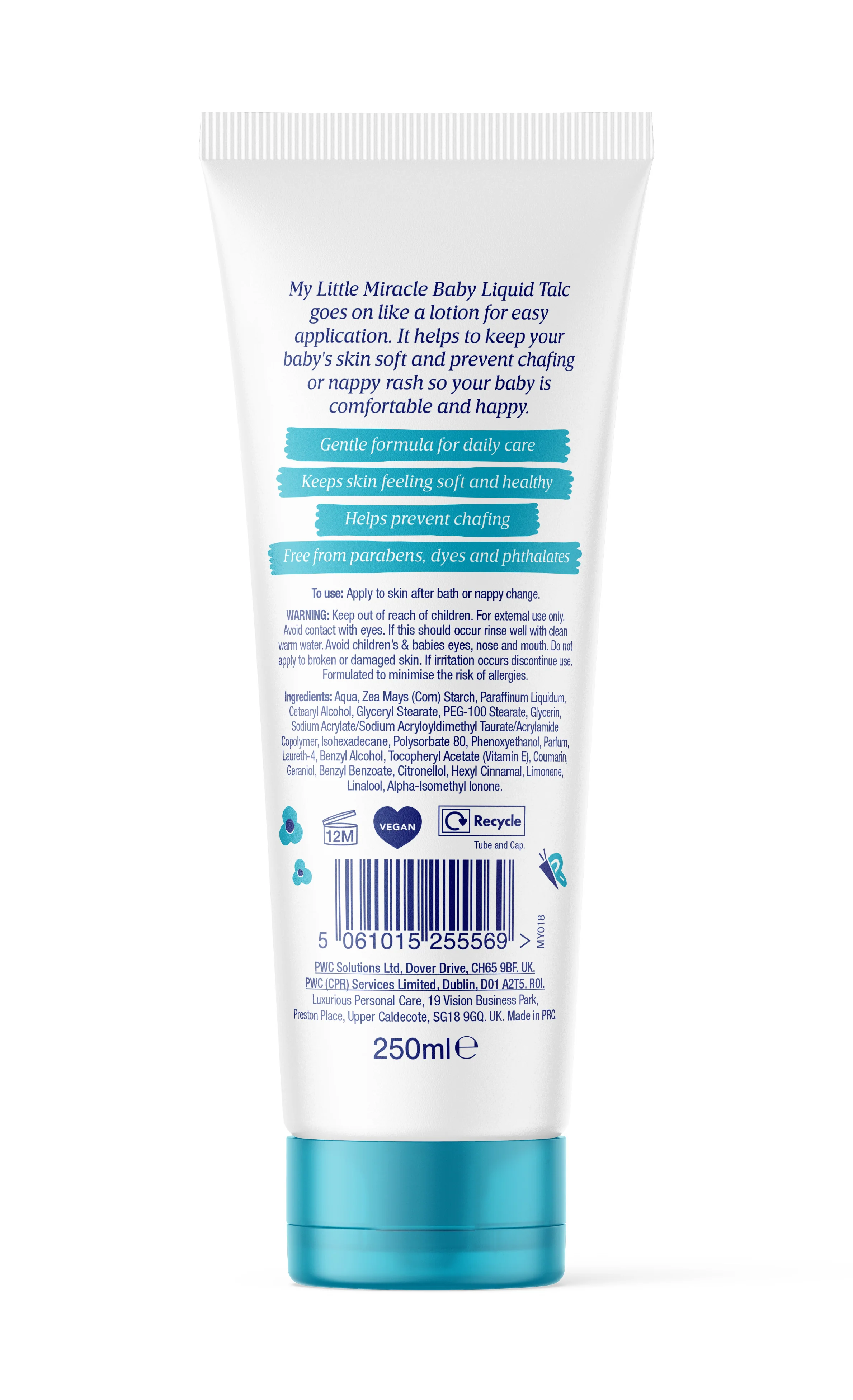 My Little Miracle Liquid Talc 250ml - Image 2