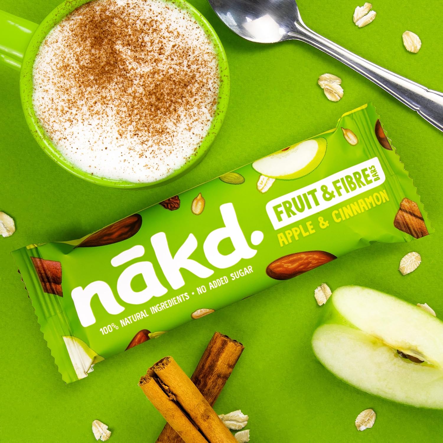 Nakd. Fruit & Fibre Apple & Cinnamon 16x44g - Image 6