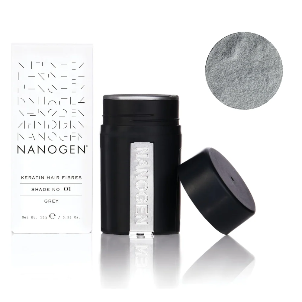 Nanogen Hair Thickening Fibres Grey 15g