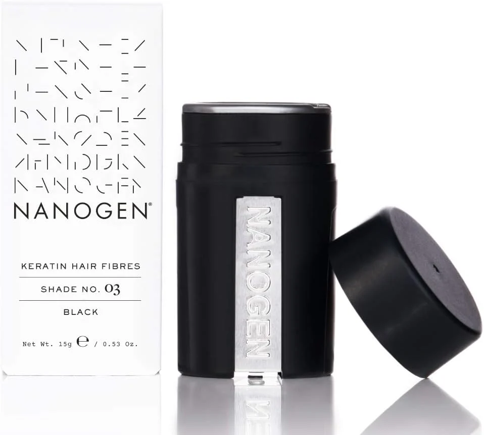 Nanogen Thickening Keratin Hair Fibres Black 15g