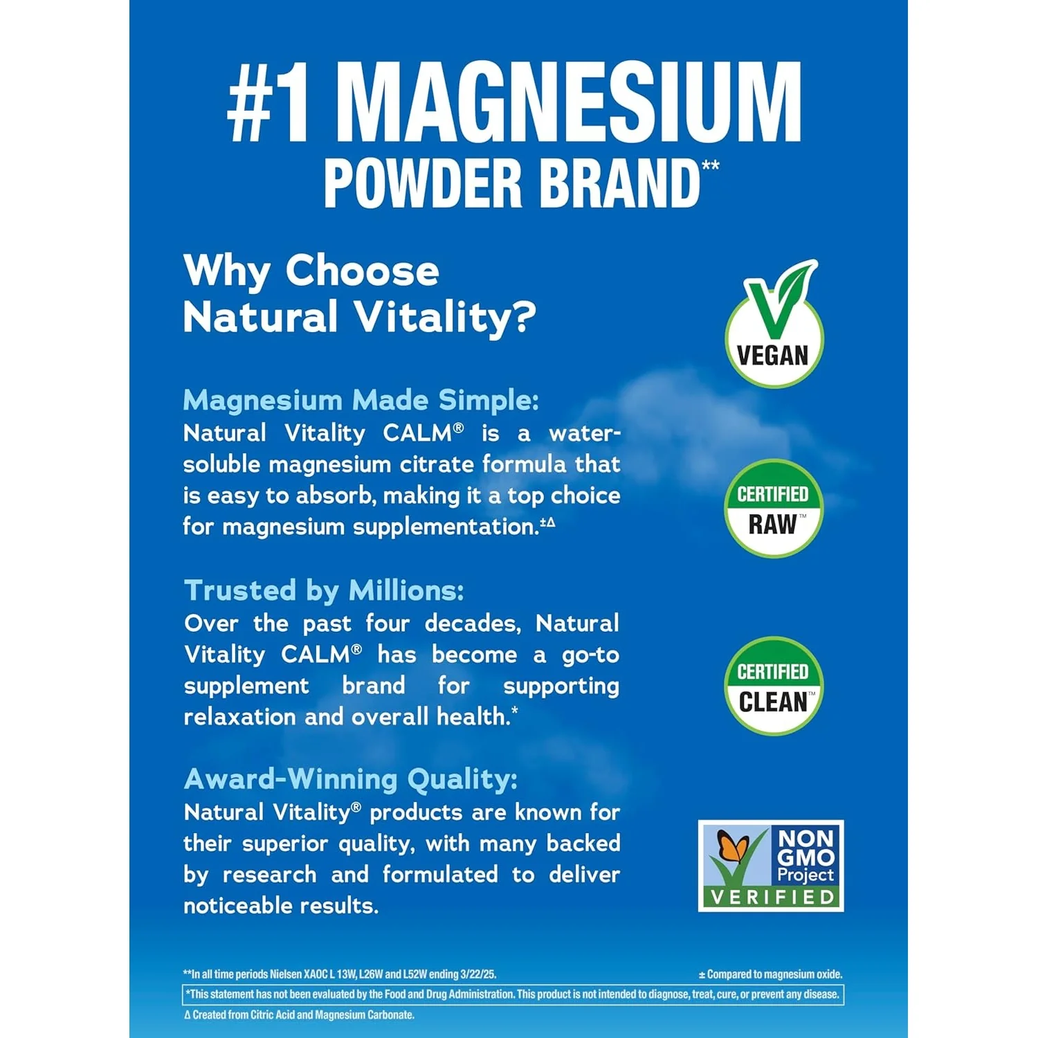 Natural Vitality Calm Relaxing Drink Mix Original Unflavoured 200g - Image 3