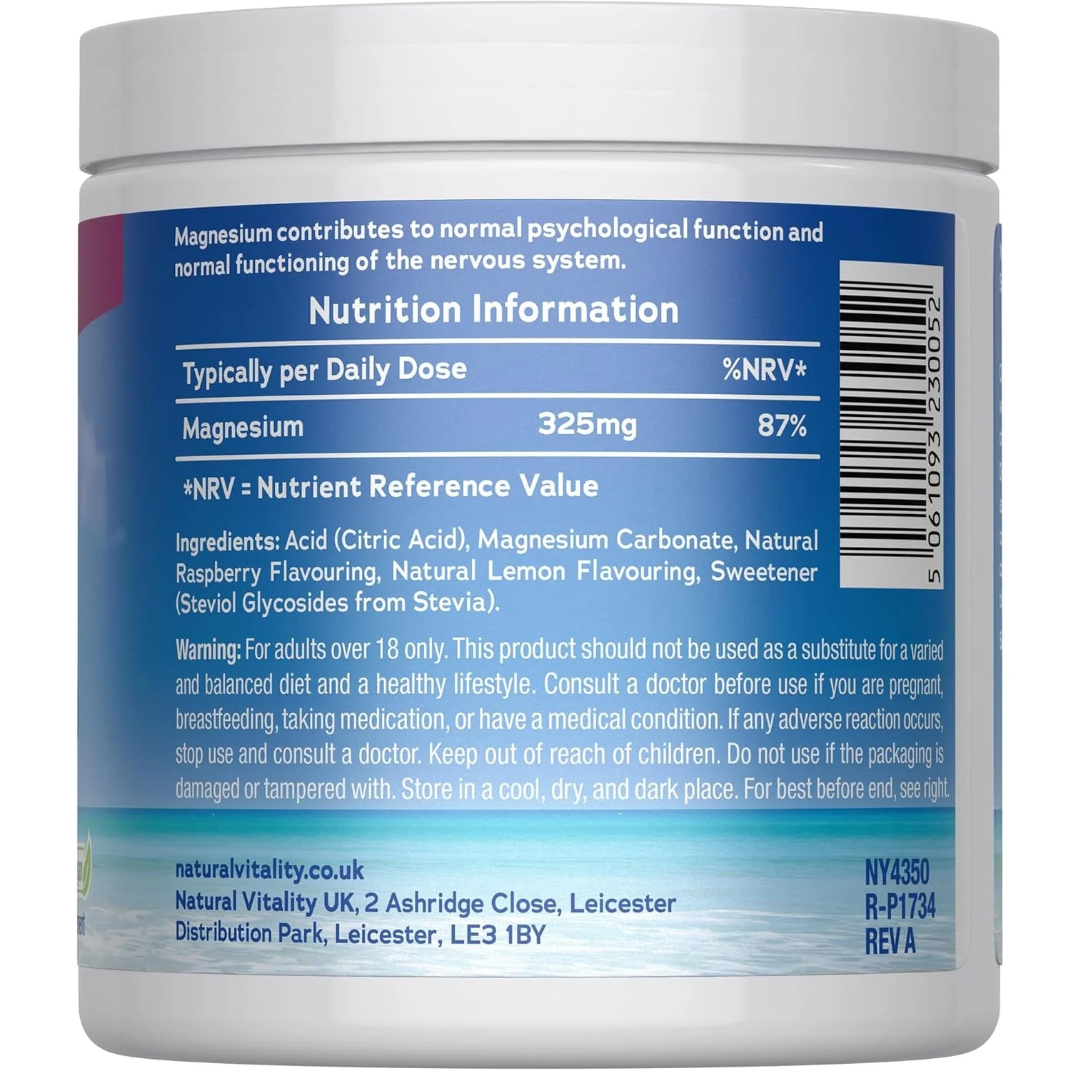 Natural Vitality Calm Relaxing Drink Mix Raspberry Lemon Flavour 200g - Image 11