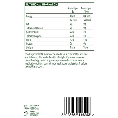 Natures Aid Inulin Powder 250g - Image 3
